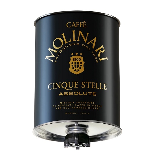 سیلندر قهوه مولیناری Club Absolute بلند ۱۰۰% عربیکا
